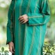 Straight Turquoise Cotton Shirt with Yellow Dorya 